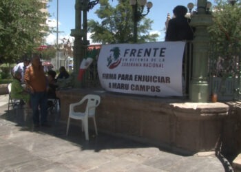 Recolectan firmas para juicio político contra Maru Campos