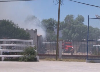 Incendio consume parte de empresa de licores en Delicias