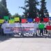 Gremio electricista de Delicias marcha en defensa de sus pensiones