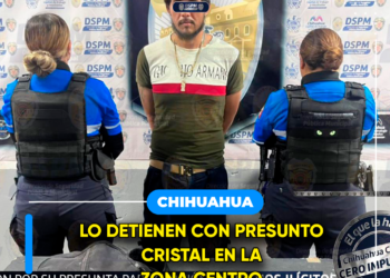 Lo detienen con presunto cristal en la zona Centro