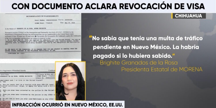 Brighite Granados aclara retiro de visa por infracción de tránsito en Nuevo México