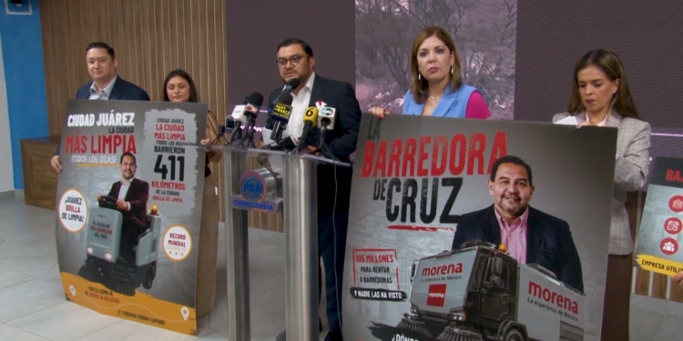 PAN anuncia denuncia por presuntas irregularidades en renta de barredoras en Juárez