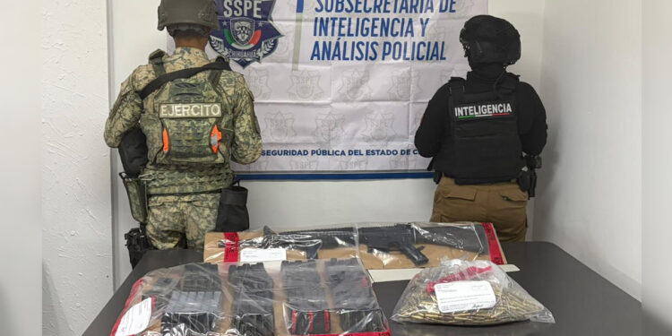 Aseguran más de mil cartuchos y un arma de alto poder en Coyame del Sotol