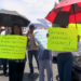 Vecinos de Residencial Cumbres II protestan por retiro de caseta de acceso