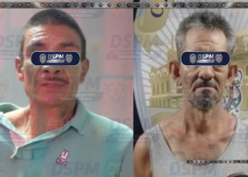 Caen dos hombres con droga y armas blancas