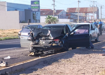 Carambola vehicular en la carretera 45 deja una mujer lesionada