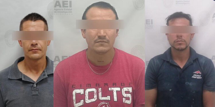 Detiene AEI a tres sujetos por delitos de género en la capital de Chihuahua