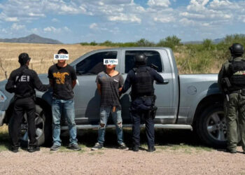 Detienen AEI y SSPE a dos hombres con arma y droga en San Francisco de Borja