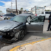Joven resulta lesionado tras provocar choque en la colonia Charros