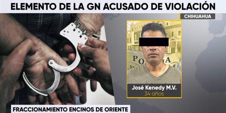 Detienen a presunto integrante de la Guardia Nacional por violación tumultuaria