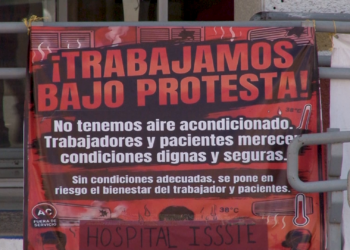 Denuncian falta de aire acondicionado en hospital del ISSSTE por altas temperaturas