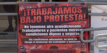 Denuncian falta de aire acondicionado en hospital del ISSSTE por altas temperaturas