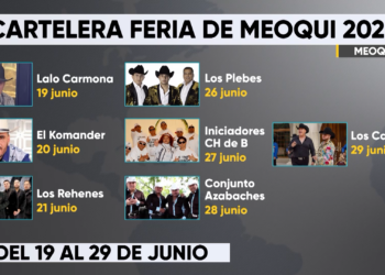Presentan cartelera de la Feria de San Pedro y San Pablo 2026 en Meoqui