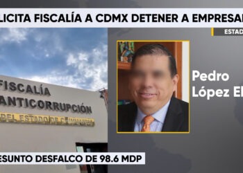 Solicitan detención de empresario por presunto desfalco de 98.6 millones de pesos