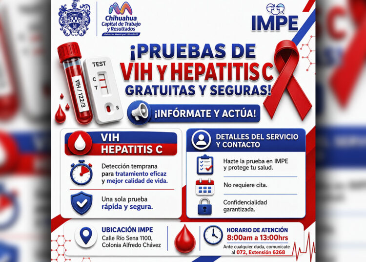 Prevención y autocuidado con pruebas de Hepatitis y VIH en el IMPE de manera rápida, gratuita y segura