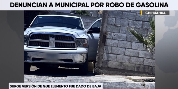 Señalan a policía municipal por presunta extracción de combustible de patrulla