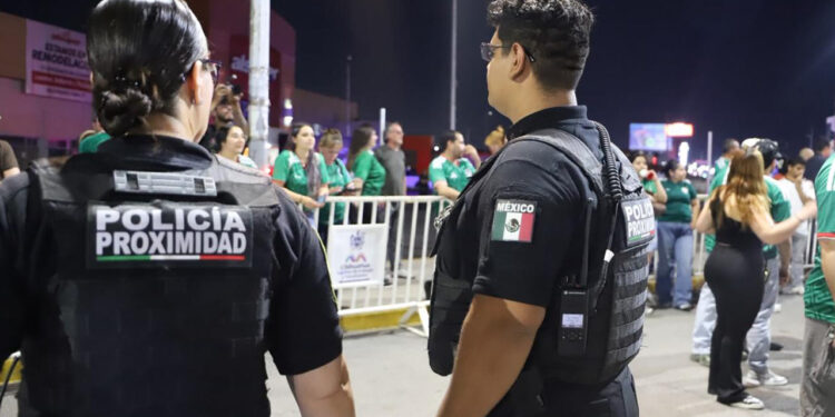 Reporta Policía Municipal tres detenidos en festejos del partido de la Selección Mexicana