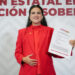 Se registra la senadora con licencia Andrea Chávez como aspirante a la gubernatura de Chihuahua