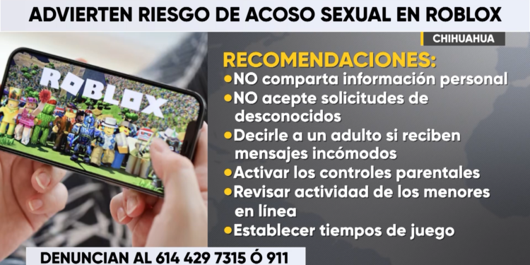 Emiten recomendaciones para proteger a menores de riesgos en plataformas como Roblox