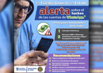 Alerta FGE sobre hackeo a cuentas de WhatsApp