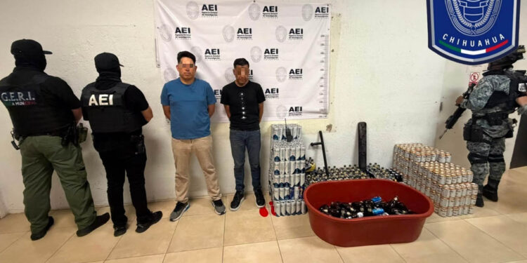 Arresta AEI Sur a sujetos por delitos contra la salud y ‘halconeo’ en Parral