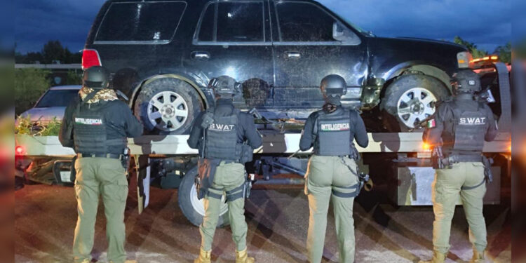 Asegura SSPE cinco vehículos vinculados a grupos delictivos en Gran Morelos