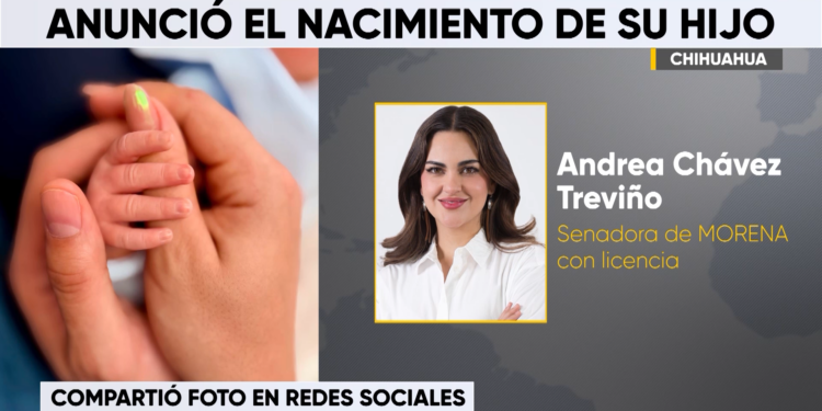 Andrea Chávez anuncia el nacimiento de su primer hijo