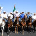 Marco Bonilla recibe a la Cabalgata Villista en la caseta Sacramento