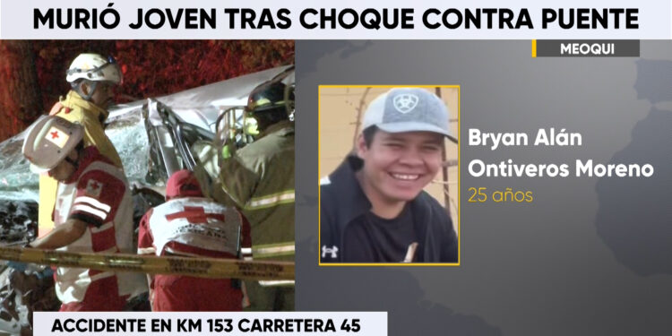 Fallece joven tras accidente en el tramo de Meoqui a Lázaro Cárdenas