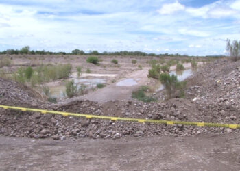 Cierran camino en Rosales por aumento del caudal del río San Pedro