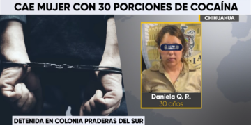 Detienen a mujer con 22 porciones de cocaína en Praderas del Sur