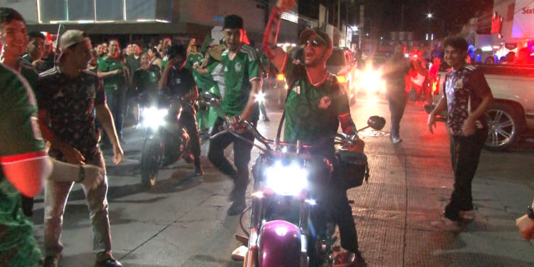 Celebran en Delicias el triunfo de la Selección Mexicana
