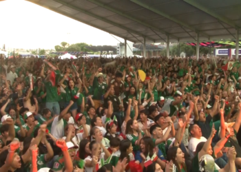 Ciudadanos dan última muestra de apoyo a la Selección Mexicana