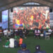 Aficionados disfrutan en Plaza del Ángel la semifinal entre España y Francia