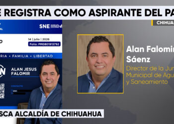 Alan Falomir confirma su aspiración a la alcaldía de Chihuahua