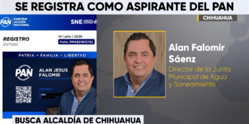 Alan Falomir confirma su aspiración a la alcaldía de Chihuahua