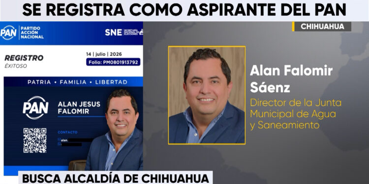 Alan Falomir confirma su aspiración a la alcaldía de Chihuahua