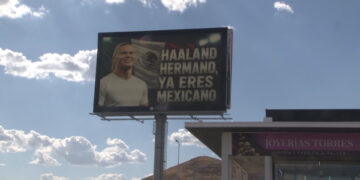 Espectacular dedicado a Erling Haaland sorprende en Chihuahua