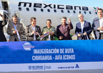 Inaugura Estado nueva ruta aérea Chihuahua – AIFA a través de Mexicana