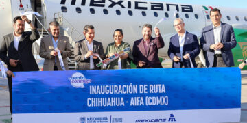 Inaugura Estado nueva ruta aérea Chihuahua – AIFA a través de Mexicana