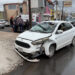 Mujer resulta lesionada tras choque entre vehículo de plataforma y pickup