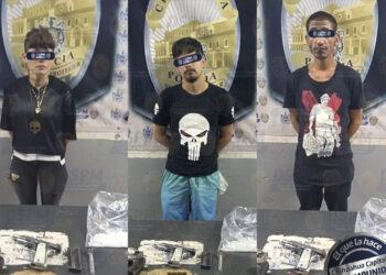 Los detienen por hacer destrozos en hotel de la Vialidad CH-P; les aseguran armas y droga