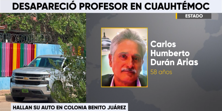 Buscan a exfuncionario municipal desaparecido en Cuauhtémoc