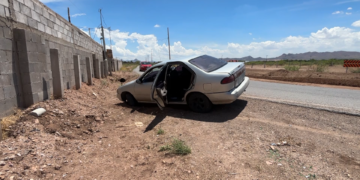 Persecución termina con recuperación de vehículo robado cerca del aeropuerto de Chihuahua