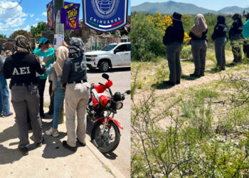 Realiza FGE Sur operativo de rastreo pedestre y pega de pesquisas en comunidades de Jiménez y Coronado
