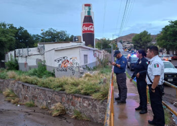 Realizó Gobierno Municipal recorridos preventivos ante las lluvias registradas en la ciudad