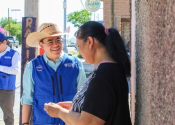 Recorre Rafa Loera 10 colonias de la ciudad en 12 horas