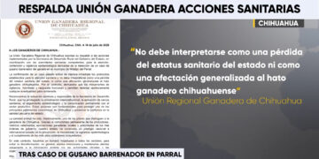 Unión Ganadera respalda acciones tras detección de gusano barrenador en Parral