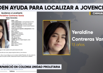 Solicitan apoyo para localizar a adolescente desaparecida en Chihuahua
