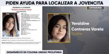 Solicitan apoyo para localizar a adolescente desaparecida en Chihuahua